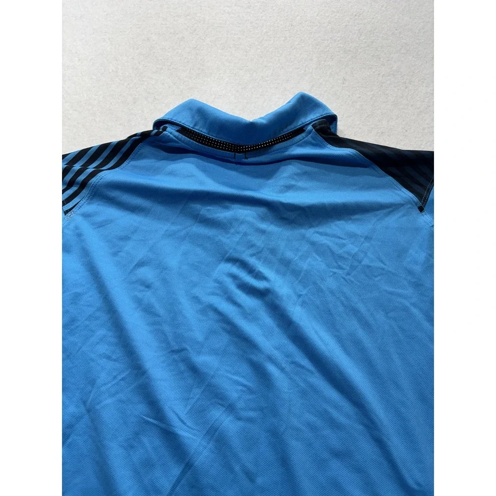 Nike Golf Tour Performance Polo Shirt Mens Medium Blue Dri-FIT Short Sleeve